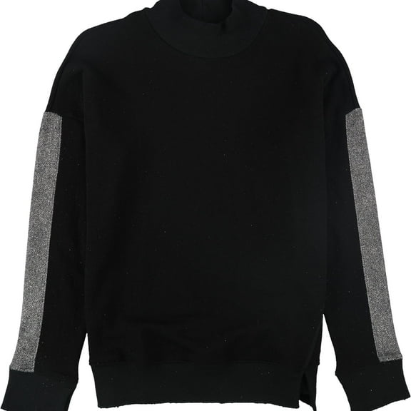 n:philanthropy Womens Glitter Sweatshirt, Black, Medium