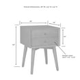 thumbnail image 4 of Crosley Furniture Landon Modern MDF Wood Night Stand in Matte Black, 4 of 5