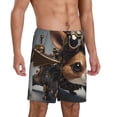 thumbnail image 2 of Sikiie Steampunk Squirrel Pilot Mens Pajama Shorts, Lightweight Lounge Pant with Pockets Soft Sleep Pj Shorts for MenLarge, 2 of 6