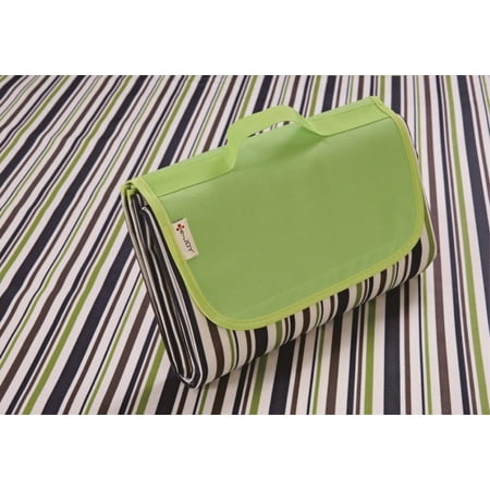 Zip Up Outdoor Blanket Gtex Outdoor campaign waterproof Beach Blanket ,picnic blanket Mat 1PC Fleece Military Green color by e-joy ()