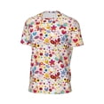 thumbnail image 5 of Rocae Cute Butterfly Flowers for Men's Mesh Quick-Dry Short Sleeve Workout T-Shirt,Mens Crew Neck Tee Lightweight Soft Classic T Shirts 6X-Large, 5 of 9