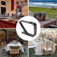 thumbnail image 5 of 8pack Stainless Steel Tablecloth Clips Black Picnic Tablecloth Clips Adjustable Anti-skid Fixed Tab-YNP, 5 of 5