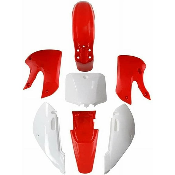 Plastic Body Fairing Red White for SSR Motorsports SR170TX Dirt Pit Bikes 170cc