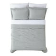 thumbnail image 4 of Truly Calm Antimicrobial Grey/White 5-Piece Twin Bed in a Bag, Solid Casual themed, Adult Bedding, OEKO-TEX Certified, 4 of 5