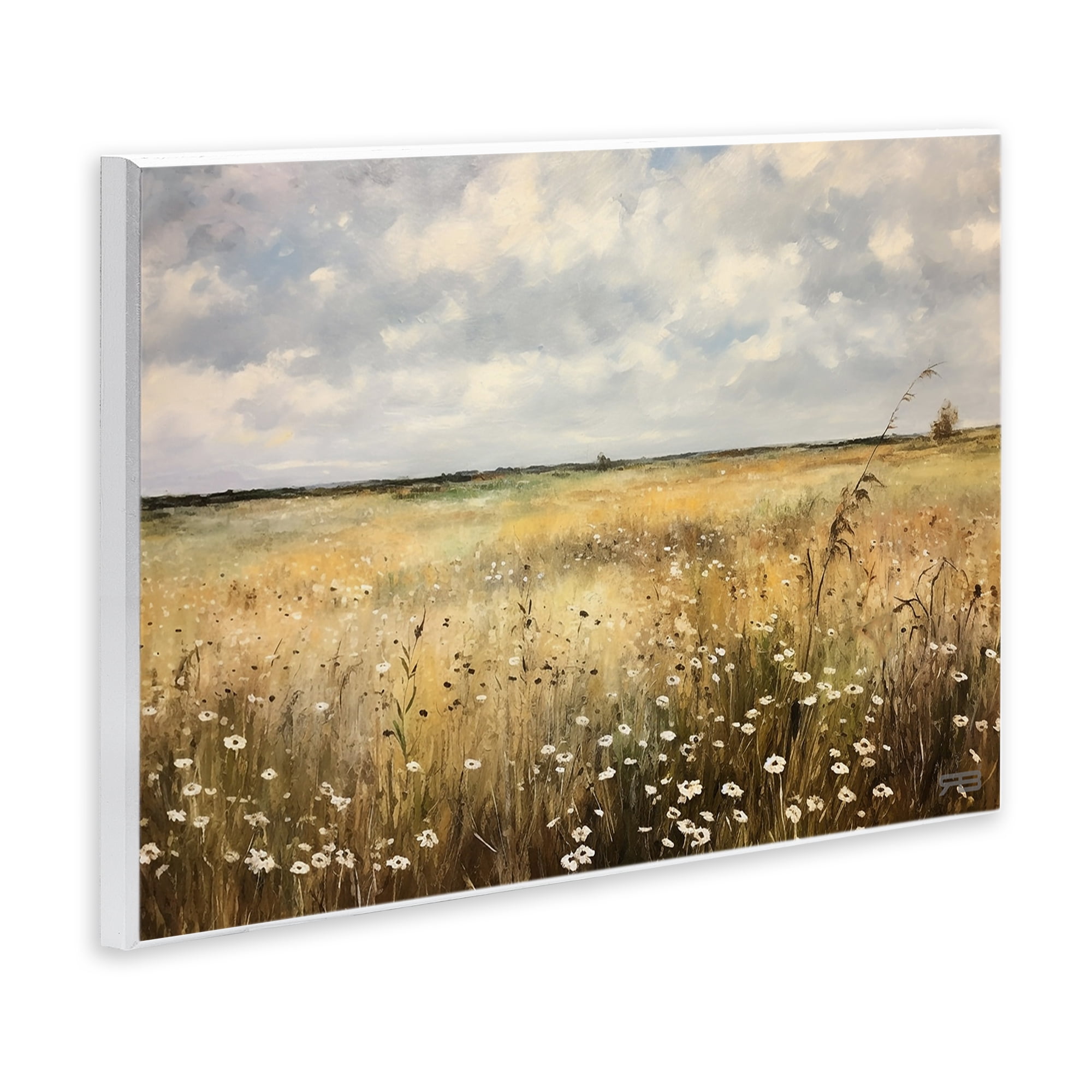 Stupell Industries Traditional County Field Landscape Painting Unframed Art Print Wall Art, 15 x 10
