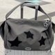 thumbnail image 1 of Large Capacity Crossbody Bag, Trendy Star Patch Decor Travel Duffle Bag, Portable Shoulder Bag For Sports Gym, 1 of 4