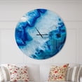 thumbnail image 2 of Designart 'Geode Slice Macro ' Modern wall clock, 2 of 6