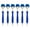 Navy Blue, variant on 6pcs 1.0mm Mop Head Pen Retractable Ballpoint Pen with Plush Hair Smooth Writing Pen School Office Supplies for Teacher