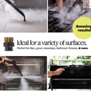 Dupray 6-Piece Steam Cleaning Pack Additional Accessory Pack for Neat Steam Cleaner Includes Small Brushes Micro Fiber Cloths More and Felt Accessory Bag All Essentials