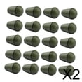 thumbnail image 1 of 2x20 Piezas De Topes De Cordón Con Extremo De Palanca Para Cordón De Bolso, Mochila, Color Verde, 1 of 8