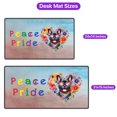 thumbnail image 5 of Peace Love Pride French Bulldog with Rainbow Sunglasses LGBT LGBTQ+ Desk Mat Full Keyboard Mouse Pad Dog Lover Gifts Large Mousepad - 01004, 5 of 5