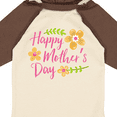thumbnail image 4 of Inktastic Happy Mothers Day with flowers Boys or Girls Long Sleeve Baby Bodysuit, 4 of 5