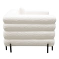 thumbnail image 5 of Diamond Sofa Vox Chair in Faux White Shearling with Black Powder Metal Legs, 5 of 6