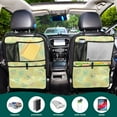 thumbnail image 5 of Teacups butterflies pastel pattern 180 Pack Kick Mat Back Seat Protector With Storage Pockets, Universal Car Seat Back Organizer For Pets, Waterproof Backseat Protector For Most Car, 5 of 5