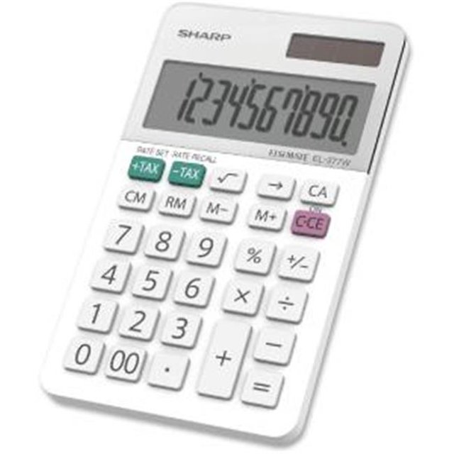 EL377WB 10 Chiffres - Calculatrice de Base Portative