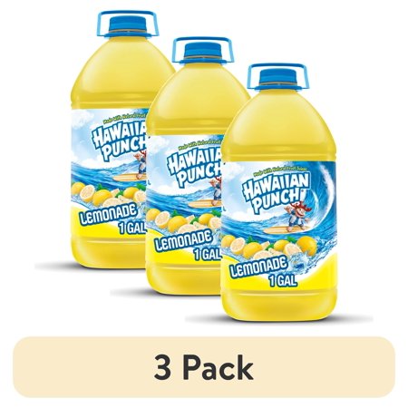 (3 pack) Hawaiian Punch Lemonade Juice, 1 Gal, Bottle