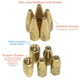 thumbnail image 5 of 5pcs 1# 2# 3# 4# 5# Welding Accessory Pure Copper Oxygen Welding H01-2 Torch Tip Gas Brazing Torch Nozzle 5PCS PROPANE VERSION, 5 of 8