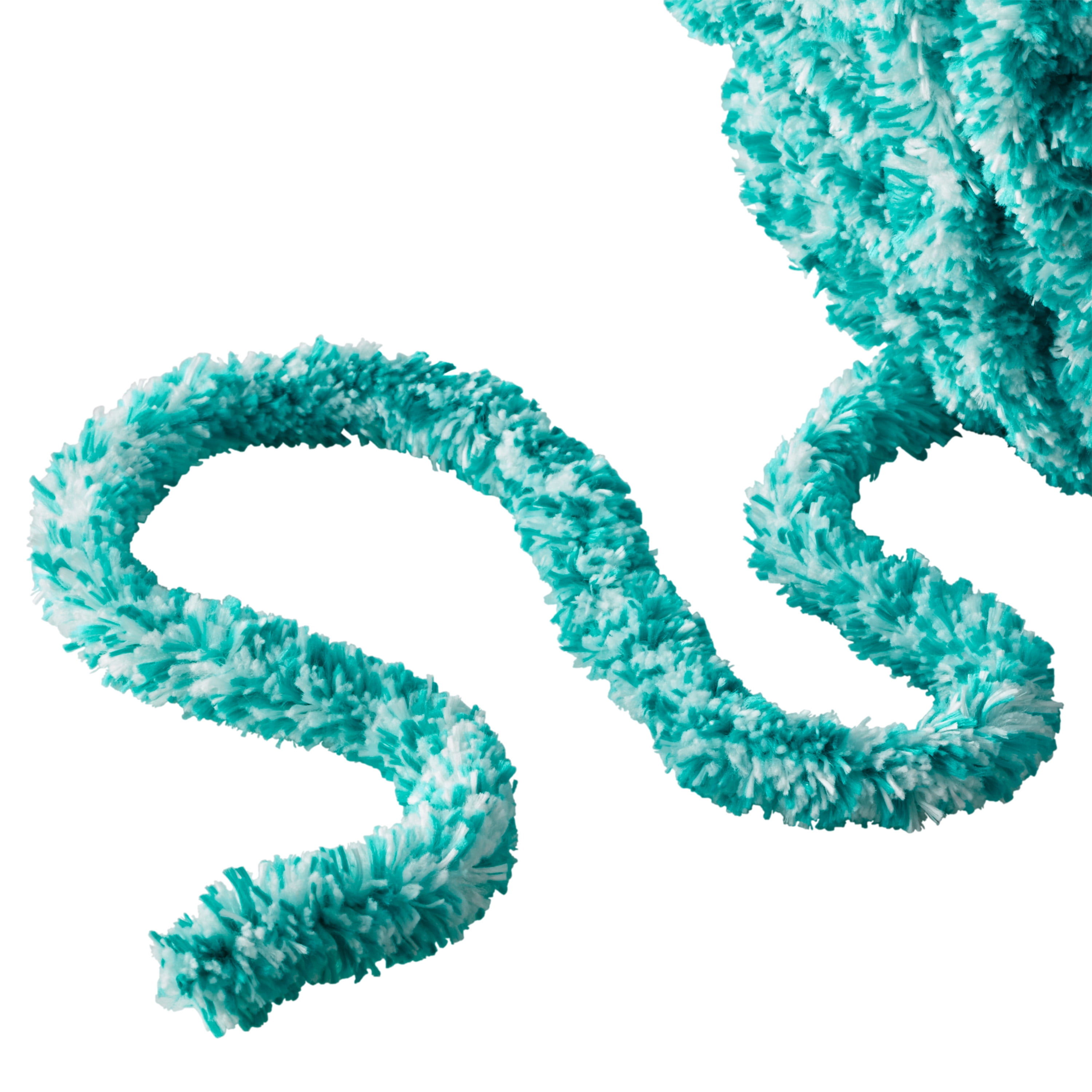 The Pioneer Woman Heathered Velvet Yarn, 77.6 yd, Teal, 100% Polyester, Super Bulky