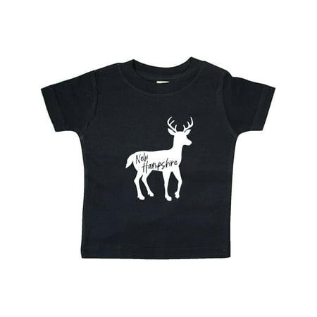 

Inktastic New Hampshire White Deer Silhouette Gift Baby Boy or Baby Girl T-Shirt