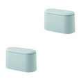 thumbnail image 2 of Ruiboury Portable And Versatile Trash Bin Lightweight For Any Occasion Plastic Portable Table Waste Dustbin Plastic Desktop light blue 2Set, 2 of 6