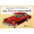 thumbnail image 3 of Retrotravel 24x17 Black Modern Framed Museum Art Print Titled - New DeSoto Firedome 8, 3 of 5