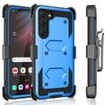 thumbnail image 1 of Tiflook Case For Samsung Galaxy S23 Plus (6.6 inch) SM-S916 Holster Clip [Tshell] [Built-in Screen] [Kickstand Locking Belt] Cover Blue, 1 of 7