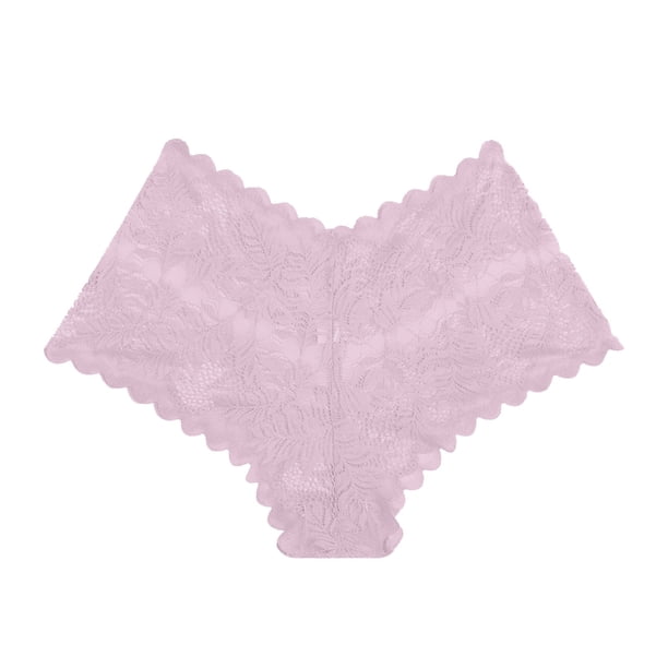 Braguitas sexy de encaje para mujer: braguitas elásticas de cintura media con encaje en contraste, nailon/spandex, lavado a mano, disponibles en tallas S-XL.