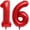 Red 16, variant on 40 Inch Red Number 30 Balloons Giant 30 Balloons Red Dirty 30 Birthday Balloons 30 Birthday Anniversary Party Decorations Supplies
