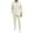 #432-White, variant on Yusimy Men's Solid Color 2-Piece Button-Down Hoodie Set Jacquard Loose Pullover Half-Zip Drawstring Pants Casual