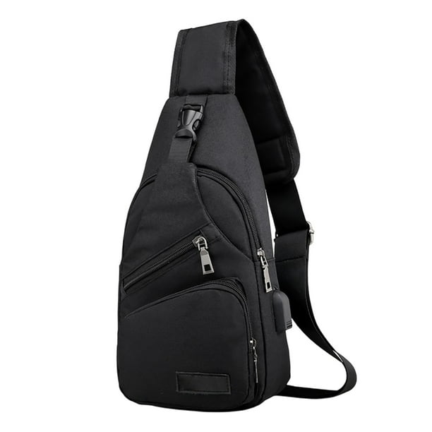Bolso minimalista para el pecho para hombre, bolso bandolera europeo y moderno