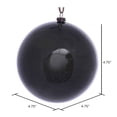 thumbnail image 2 of Vickerman 4.75" Moss Green Wood Grain Ball Ornament, 4 per Bag, 2 of 3