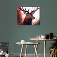 thumbnail image 3 of TISHIRON Paint by Numbers for Adults,16x20 inch Canvas Wall Art Deer and Forest Oil Painting by Numbers Kit for Home Wall Decor (Frameless), 3 of 6