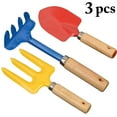 thumbnail image 2 of Coofit Ensemble d'Outils de Jardin 3PCS Assortiment de Pelle de Greffe de Râteau à Main Fourche à Main, 2 of 10