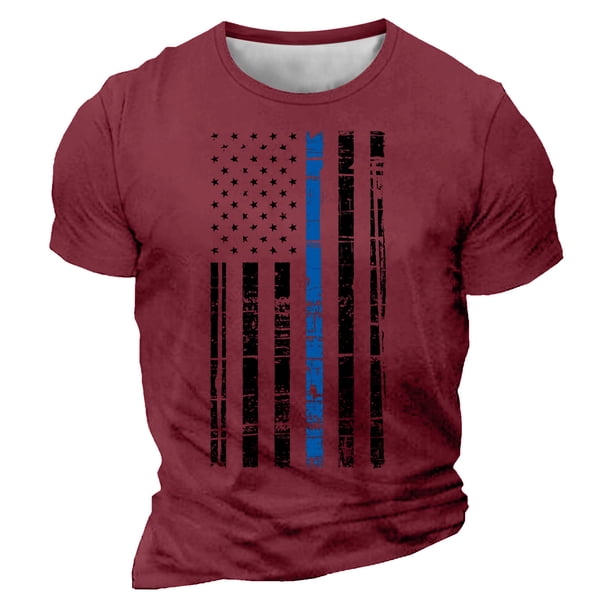 Camisetas de Manga Larga para Hombres Imprimir Casual Cuello Redondo Camiseta de Manga Corta, Camisetas de Manga Larga para Hombres Algodón