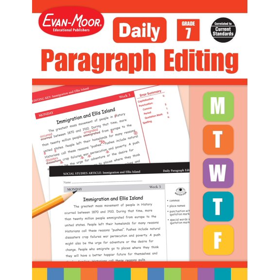 Pre-Owned Daily Paragraph Editing Grade 7 Te (Paperback) 1609638328 9781609638320