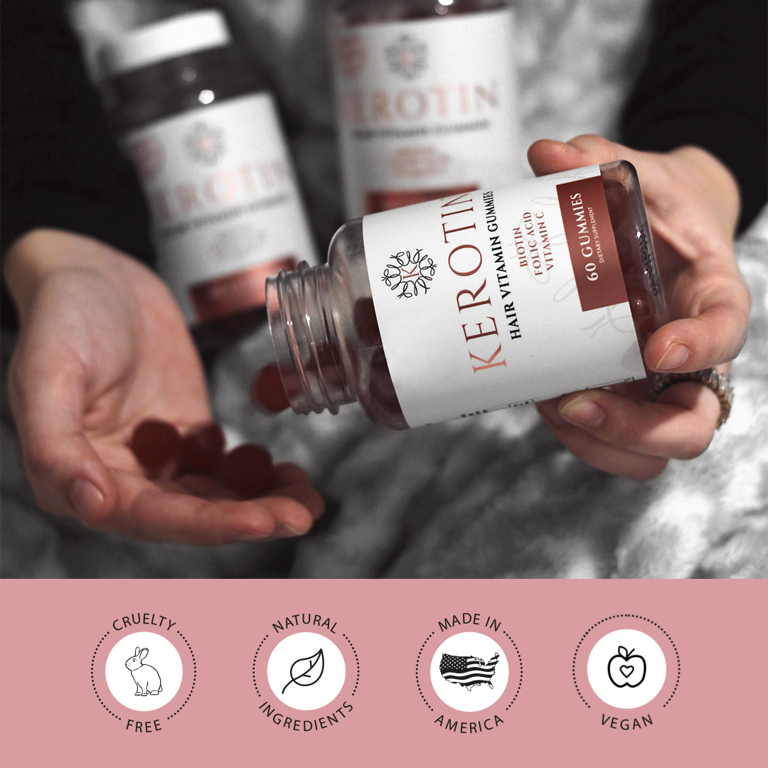 Kerotin Hair Growth Gummies Vegetarian Natural And 100 Made In The Us For Thinning Hair And Faster Growth Berry Flavored Contains Biotin And Essential Vitamins Walmart Com Walmart Com