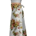 thumbnail image 5 of Moomaya Printed Rayon Skirt Wrap Style Plus Size Skirt Summer Wear Clothing, 5 of 6