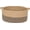 Black Stripes and Ju, variant on 17" Jute Storage Basket, Decorative Woven Bin for Home Decor
