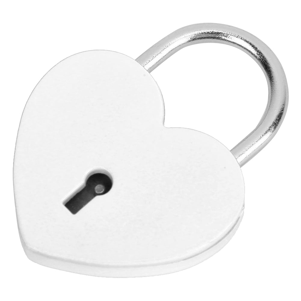Details about   Durable Metal Colorful Heart Shaped Lock with Keys Professional Home Supplies 