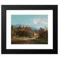 thumbnail image 2 of Josef Willroider 18x15 Black Modern Framed Museum Art Print Titled - View of a Castle (1863), 2 of 5