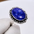 thumbnail image 2 of Natural Lapis Lazuli - Afghanistan 925 Sterling Silver Ring V5848, Adjustable Ring, Lapis Lazuli Ring, Blue Ring, Gift For Her Ring, Wedding Gift, Bir, 2 of 4