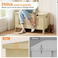 thumbnail image 4 of Banc Coffre de Rangement Polyvalent en Bois avec Charnière de Sécurité pour Salon et Chambre, 4 of 8