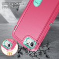 thumbnail image 5 of for iPhone SE Case 2022/2020, iPhone 7/8 Phone Case with Built in Kickstand, Shockproof/Dustproof/Drop Proof Military Grade Protective Cover for Apple iPhone SE/7/8 4.7"(Rose/Blue), 5 of 14