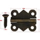 thumbnail image 2 of 50PCS Butterfly Folding Butt Hingeswith 200PCS Screws Mini Antique Bronze Home Furniture Hardware Door Drawer Cabinet Hinge, 2 of 5