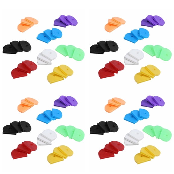 96 Key Caps with Flexible Key Cover for Easy Identification of Door Keys, Multicolor