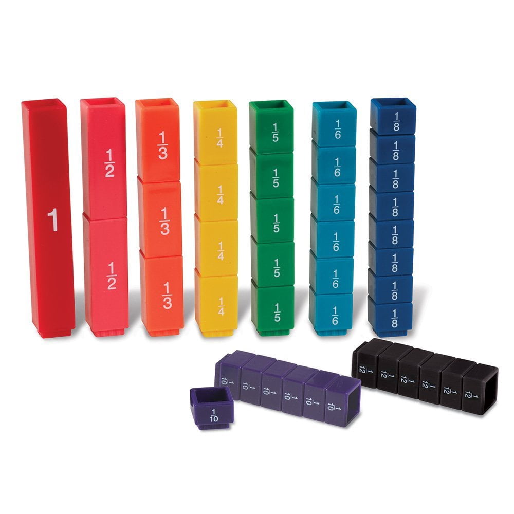 Learning Resources Fraction Tower Cubes, Set of 51, Ages 6+