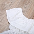 thumbnail image 4 of Bagilaanoe Toddler Baby Girl Summer Dress Off Shoulder Hollow Out Ruffle A-line Dresses 1T 2T 3T 4T 5T 6T Casual Swing Sundress, 4 of 8