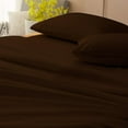 thumbnail image 3 of 4 Piece Luxurious Sheet Set ultra Soft 100% Egyptian Cotton, 800 Thread Count 10 Inch Deep Pocket - (Cal King - Size) Solid Chocolate Colour, 3 of 4