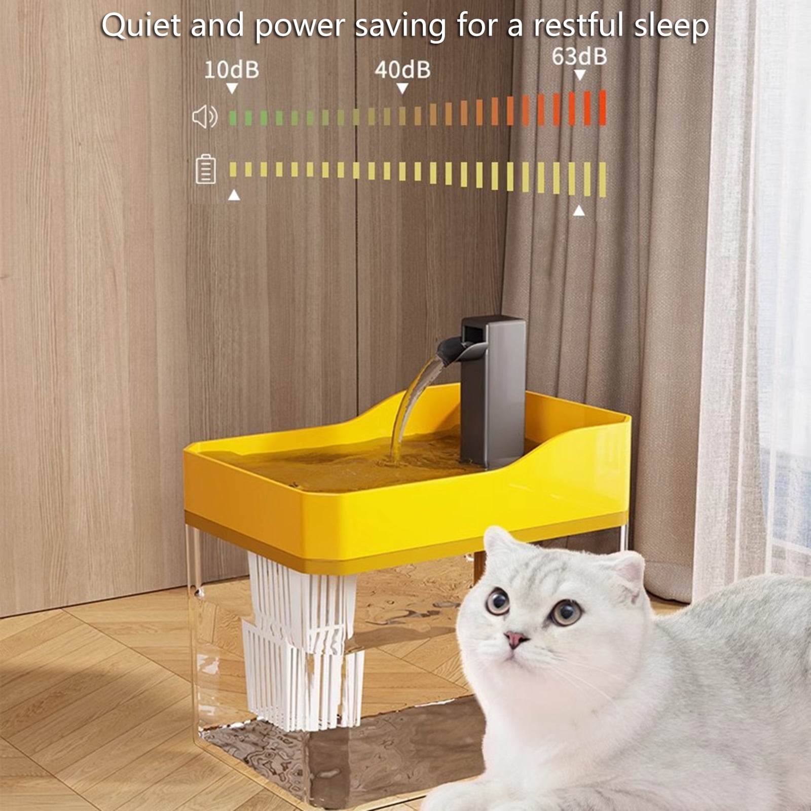 Cats Water Fountain Automatic Dogs Pet Drinking Mute Water Dispenser Large Capacity Quiet Automatic Fountain
