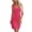Hot Pink, variant on YUHAOTIN Female Knit Dress Women's Solid Ribbed U Neck Wrap Sleeveless Vest Bodycon Midi Dress Black Dresses for Women Plus Size Sexy Formal Wedding Guest Dress
